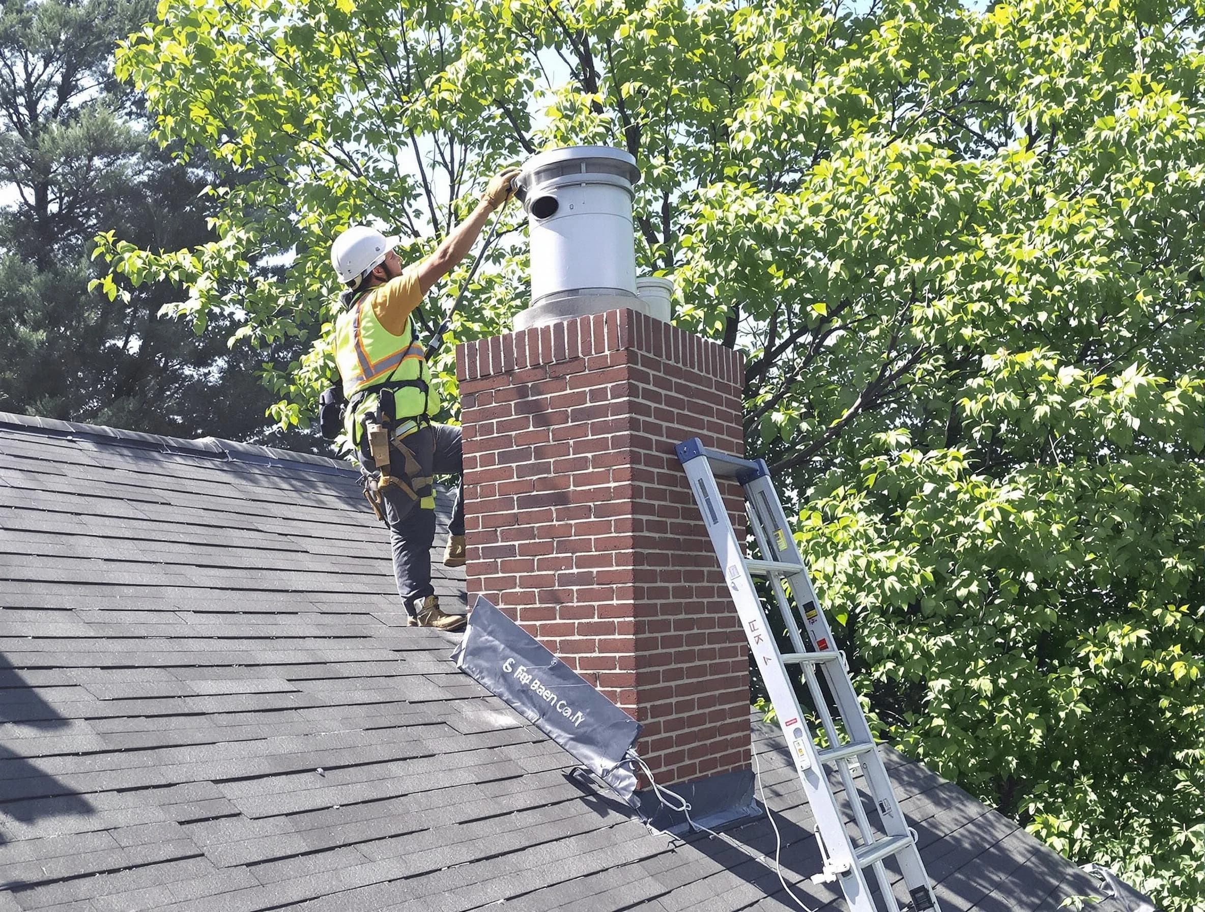 Chimney liner inspection by Syracuse Chimney Sweep in Syracuse, UT