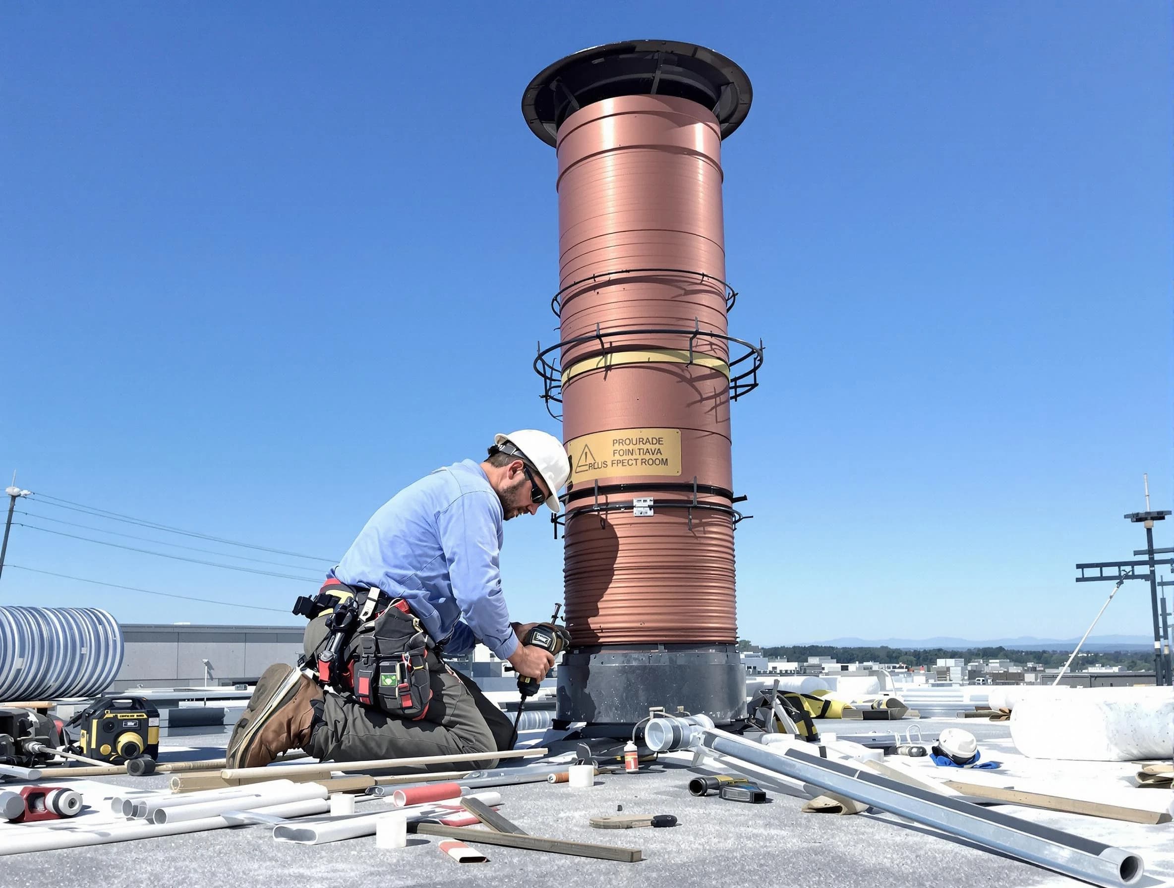 Installed chimney liner by Syracuse Chimney Sweep in Syracuse, UT