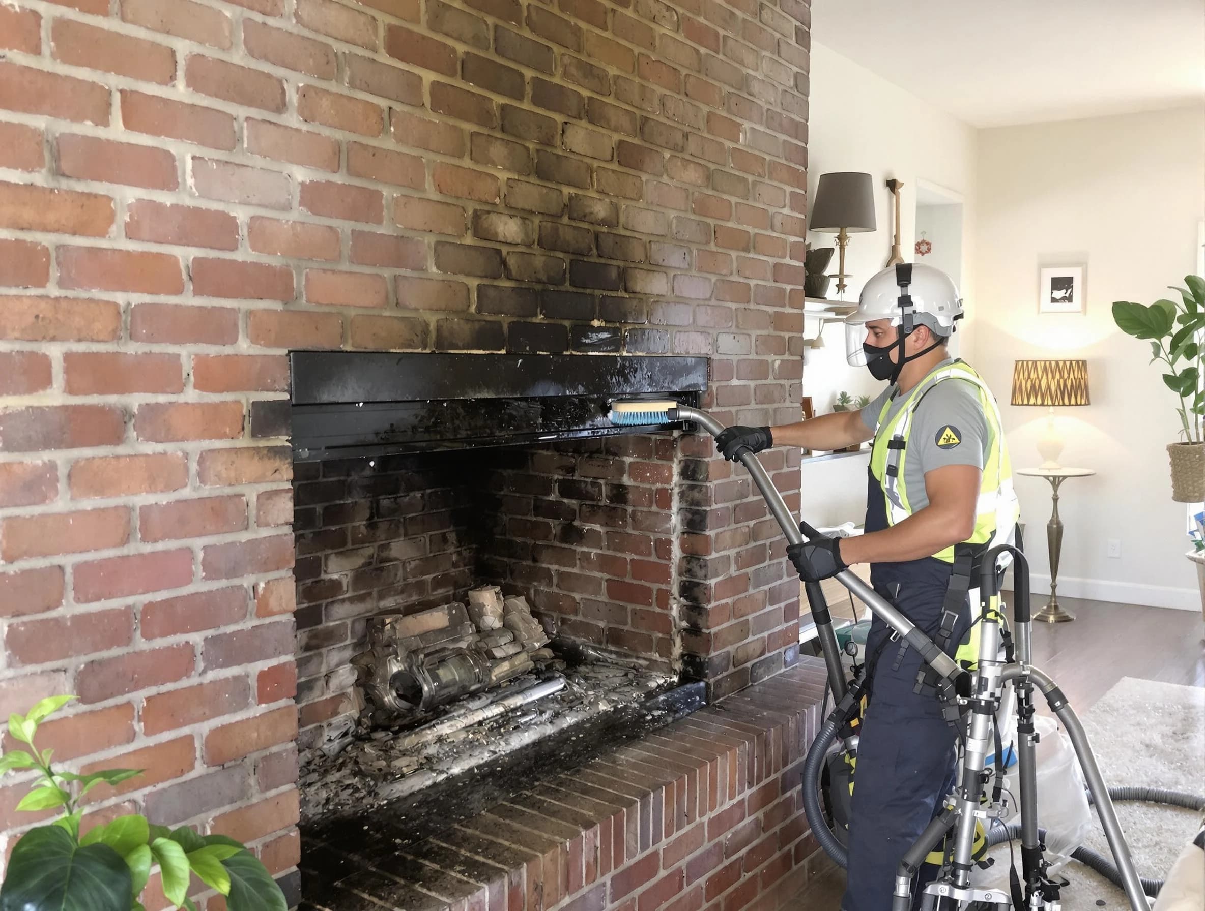 Syracuse Chimney Sweep providing fireplace cleaning services in Syracuse, UT