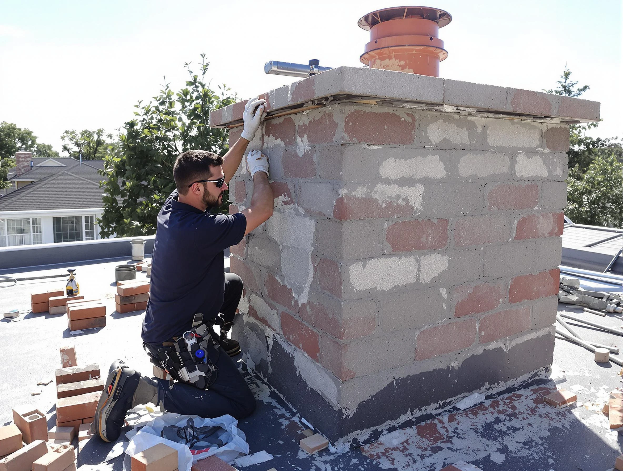 Advanced chimney repair process by Syracuse Chimney Sweep in Syracuse, UT