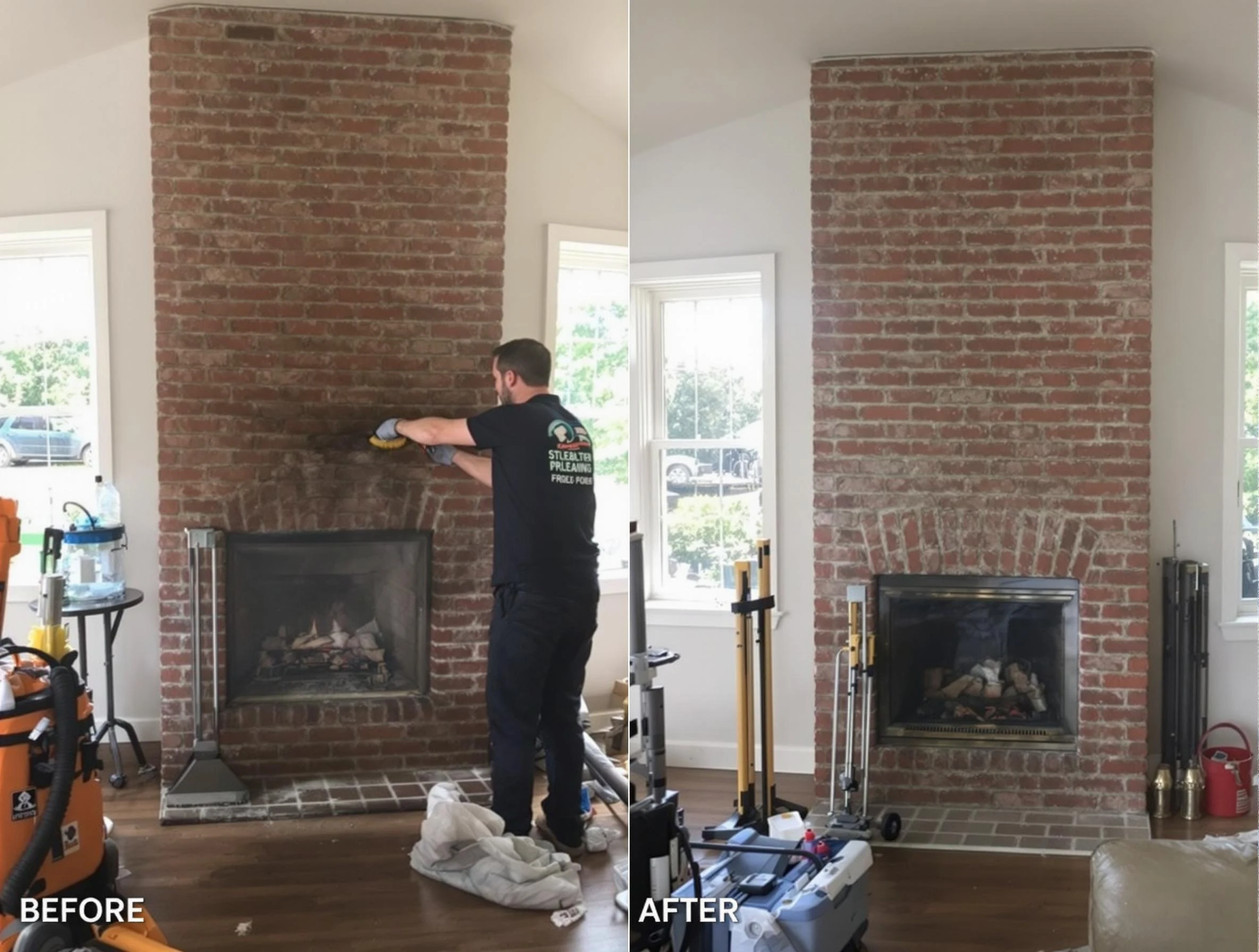 Finished chimney sweeping service by Syracuse Chimney Sweep in Syracuse, UT