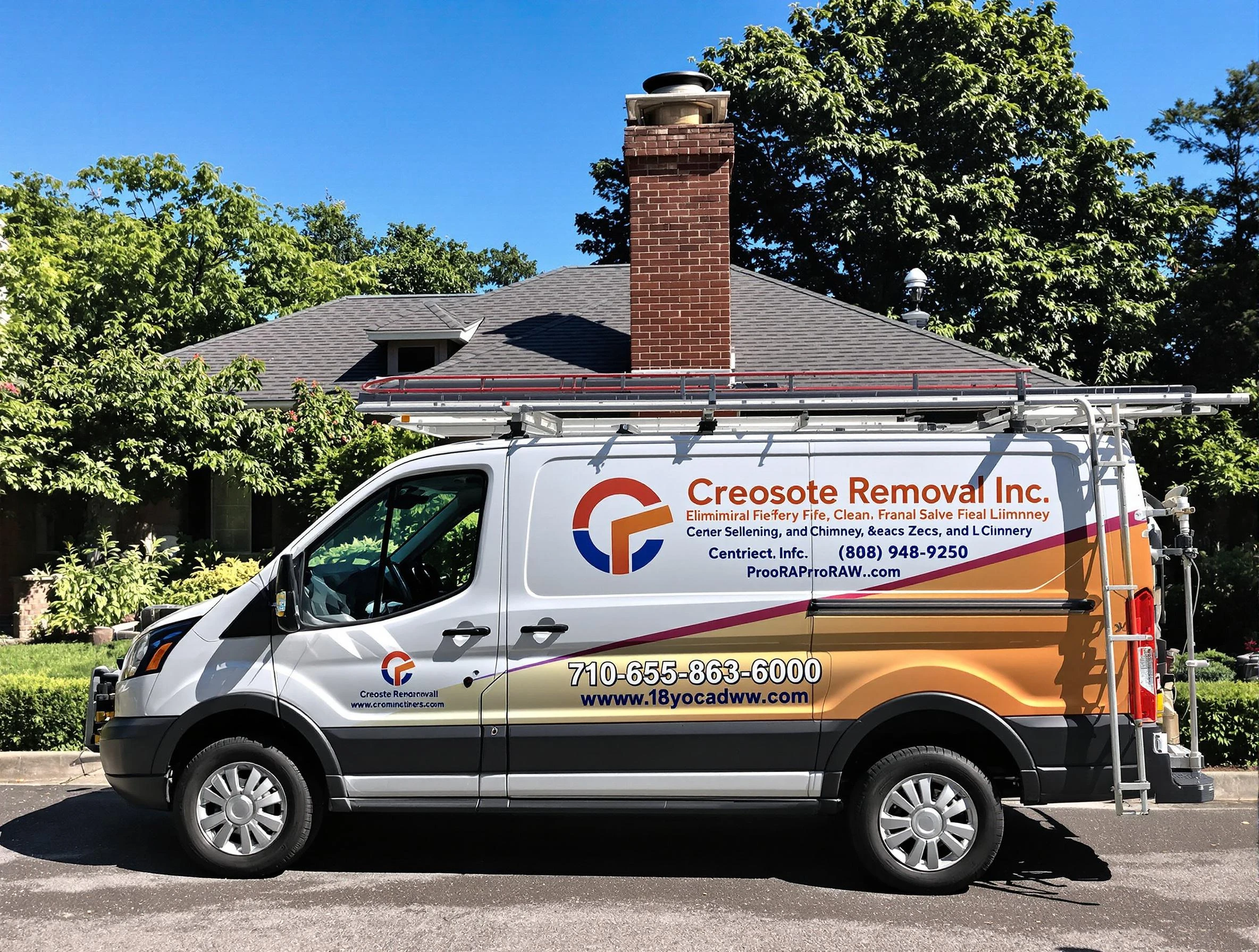 Syracuse Chimney Sweep technician removing creosote safely in Syracuse, UT
